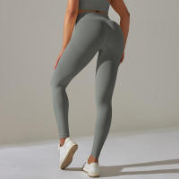 Hamidou-mallas deportivas para mujer, pantalones de Yoga de cintura alta, sin costuras, para correr, Fitness y entrenamiento - details 41