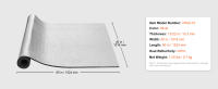 SucceBuy Rollo de aislamiento reflectante, barrera radiante con núcleo de espuma XPE, 10,3 mm, 40 pulgadas x 5 pies, escudo reflectante de calor con núcleo de espuma de papel de aluminio, rollo de aislamiento térmico para ventana de puerta de garaje, tech - details 6