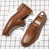 Nuevo producto Creatividad 2025 Moda y ocio Zapatos de vestir Oxford de cuero genuino para hombres Suelas hechas a mano - details 3