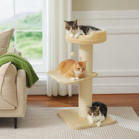PAWZ Road Poste rascador para gatos grandes, torre de árbol para gatos moderna con poste rascador grueso, perchero superior, cama para gatitos, rascadora para gatos, muebles para gatos, juguetes para gatos - details 8