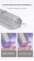 Mini lámpara Led UV de mano, secador de uñas recargable portátil para curar esmalte de Gel con pantalla, manicura hine - details 8