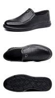 Primera capa de cuero de vaca, zapatos de negocios casuales, zapatos de cuero para hombre, zapatos con agujero hueco, zapatos de pedal ligero, sandalias casuales para hombre - details 13