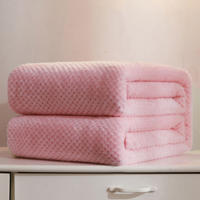 Manta de Franela de Parrilla de Pina Material Amigable con la Piel Ideal para Hotel, Sofá, Cama, Avión - details 1