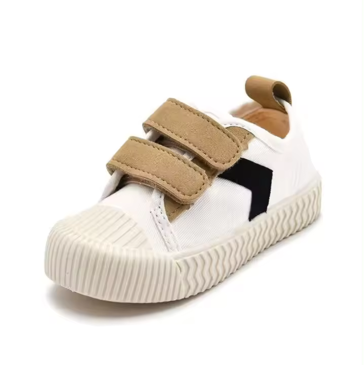 El nuevo gancho casual inferior suave vendedor caliente de la lona del color sólido del otoño ata los zapatos de los niños - 1
