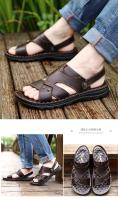 Sandalias para hombres2025Verano Nueva Moda Versátil Antideslizante Suela Suave Resistente al Desgaste Transpirable Suela Gruesa Zapatos de Playa Casuales - details 6