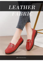 Zapatos De Mujer De Cuero Auténtico Nuevos Antideslizantes Y Ligeros Talla Grande 35-44 Zapatos Planos Para Primavera Y Otoño Con Decoración Metálica - details 10