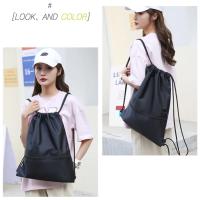 Mochila ligera con cordón para hombres y mujeres, Mochila deportiva para Fitness, mochila de ocio al aire libre, bolsa con cremallera - details 9