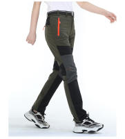 Pantalones de senderismo impermeables de secado rápido para mujer, pantalones finos para exteriores, Softshell de montaña con cinturón - details 3