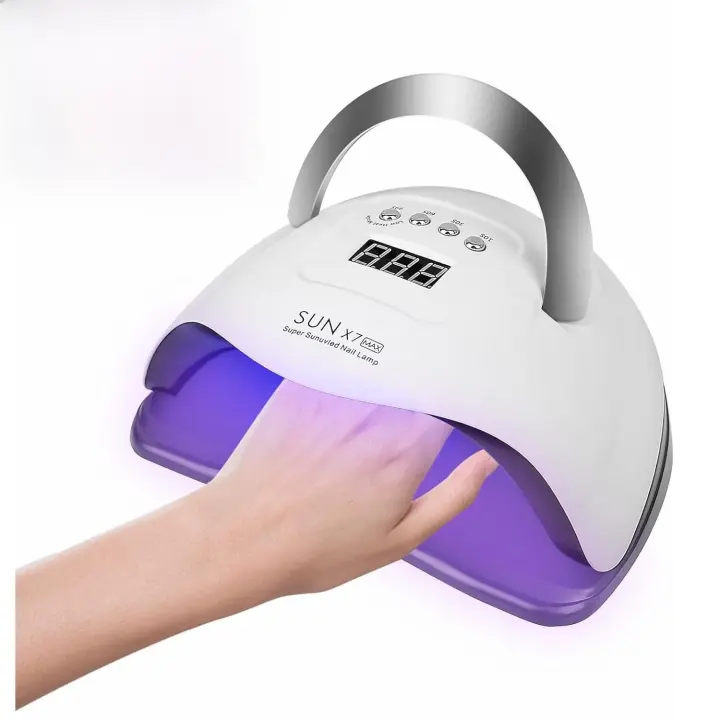 Wodondog Lámparas LED UV para uñas, secador de uñas de 180W, lámpara de curado de uñas de Gel, luz UV con 4 temporizadores, Sensor automático, pantalla LCD - 1