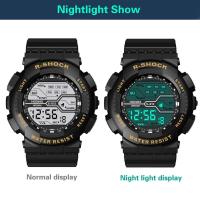 Reloj electrónico deportivo LED Digital de lujo de primera calidad para hombre, relojes deportivos militares multifunción, reloj, regalos para niños - details 3