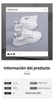 Nuevos Zapatos Deportivos Y De Ocio Versátiles, Zapatos De Tablero De Aumento De Plataforma - details 2