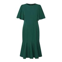 ZANZEA-Vestidos elegantes de sirena para mujer, Vestidos de fiesta ajustados con dobladillo con volantes y manga corta a la moda, bata Lisa Vintage de verano - details 4