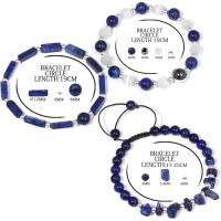 3 Pulseras de Amatista para Energía y Equilibrio | Set de Joyería de Piedras Naturales para Yoga y Meditación | Regalo Bienestar Mujer/Hombre | Mineral Relajante con Vibración Positiva | Purificación Espiritual + Calma Mental - details 11