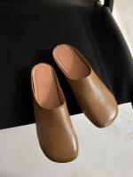 Zuecos de cuero genuino con logotipo de Xinziyu, piel de oveja suave de alta calidad, antideslizantes, informales, para oficina - details 6