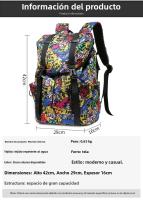 Mochila al aire libre de gran capacidad a prueba de agua bolsa de ordenador mochila de estudiante de ocio - details 10