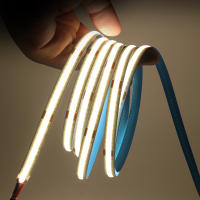 Tira de luces LED COB de 5M, 12V, 24V, 8MM de ancho, cinta Flexible de diodo 320 K, 3000K, 4000K, 6000K, para habitación - details 11
