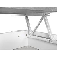 mesa centro elevable,  mesa con tapa color cemento, mesa de salón, mesa atractiva, mesa funcional