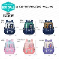 Nuevo estudiante de tendencia 1-6 grados reduce la carga, mochila impermeable de gran capacidad para niños y niñas - details 2