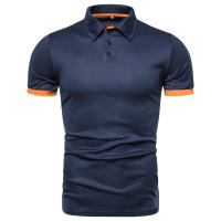 Camisa Polo Para Hombre 2024 Estilo Casual Color Sólido Con Mangas Cortas Transpirable Para Todas Las Estaciones - details 1
