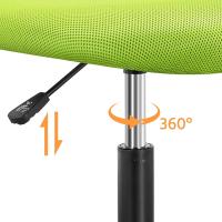 Silla Escritorio de Oficina Ergonómica Silla Giratoria Altura Ajustable sin Reposabrazos Asiento Malla Rosa - details 62