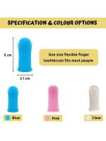 Cepillo de dientes de dedo para mascotas, Limpieza de dientes para cachorros, cuidado del mal alivio - details 0