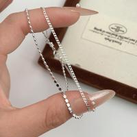 S Tobillera de retales de estilo coreano puro, joyería de plata con diseño de nicho Simple y versátil - details 3