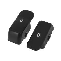 2 tapas de extensión de señal de giro para motocicleta, cubierta extendida de botón de interruptor para Harley Sportster Dyna Fat Bob FXDF Softail, color negro/cromo - details 5