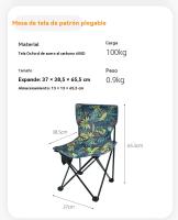Mesa camping plegable con sillas multifunción familiares party al aire libre pesca - details 12