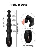 Vibrador de tentáculo de pulpo, masajeador de próstata masculino, tapón Anal, bolas anales de silicona, Juguetes sexuales eróticos para mujeres y hombres - details 5