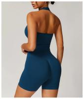 Sujetador deportivo con cuello colgante, ropa interior deportiva sin costuras, sujetador con espalda abierta, Top de Yoga para Fitness, soporte para mujer, Top corto de entrenamiento para gimnasio - details 7