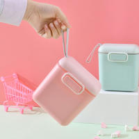 Caja de almacenamiento de alimentos para bebés, contenedor de aperitivos, leche en polvo, cereales esenciales, al aire libre, nuevo - details 4