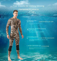 Traje Completo De Neopreno Para Hombre, Con Mangas Largas Y Cremallera Trasera, De 3 Mm De Grosor Para Protección Contra El Frío - details 7