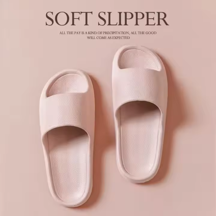 Sandalias EVA para hombre, chanclas, zapatillas para hombre, Color sólido, suela suave antideslizante Simple, cómodas zapatillas de ducha, zapatos de pareja al aire libre - 1