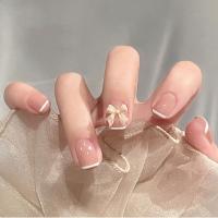 Pack de 24 piezas uñas removibles media y larga manicura parche uñas postizas - details 50