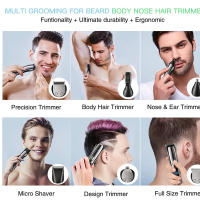 Surker-cortadora de pelo multifunción 6 en 1 para hombre, Afeitadora eléctrica recargable, inalámbrica, 8688 - details 7