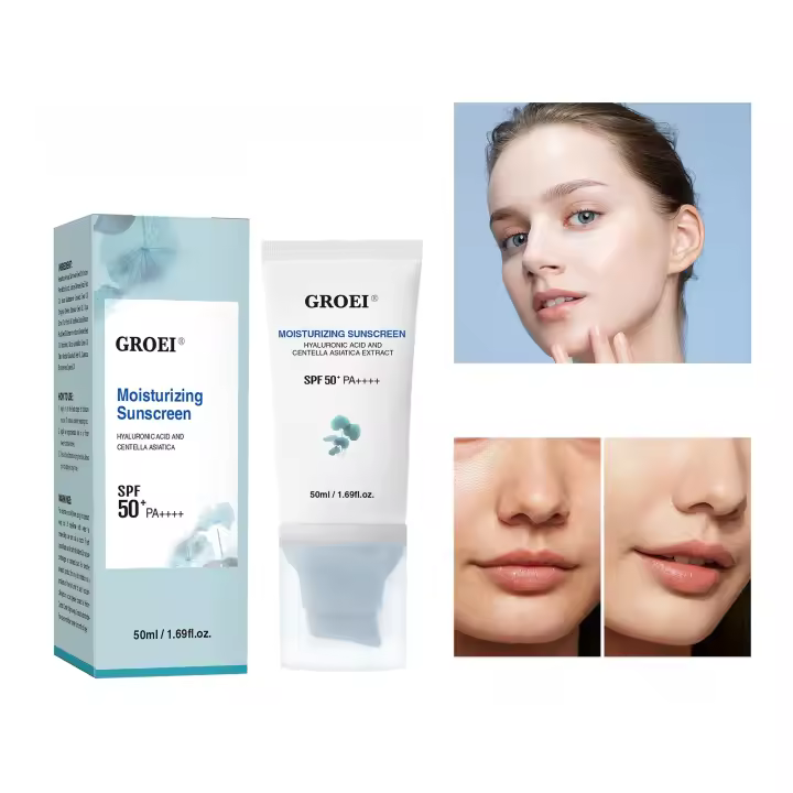 SPF50 + protector solar Centella Asiatica crema blanqueadora PA++++ ​​Protector hidratante impermeable cuidado Facial - 1