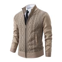 Abrigo informal cálido acolchado para hombres, suéter de punto, otoño e invierno, nuevo, 2024 - details 2