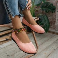 Zapatos planos de primavera para mujer, nuevas zapatillas de deporte con calcetines tejidos, mocasines transpirables sin cordones con punta redonda para mujer, zapatos ligeros de talla grande 36-43 - details 7