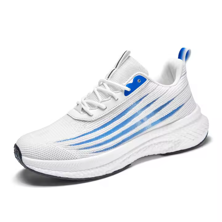 Zapatos para correr transpirables de alta elasticidad, suela de palomitas de maíz, calzado deportivo y casual para parejas - 1