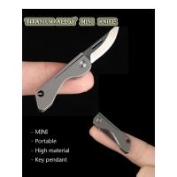Mini cuchillo plegable TC4 de aleación de titanio Portátil, cuchillo colgante, desembalaje express, cuchillo de bolsillo, herramienta EDC para regalo - details 66
