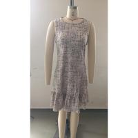 Vestido suelto de cuello redondo a cuadros sin mangas nuevo de verano para mujer - details 3
