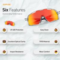Kapvoe-gafas de sol polarizadas para hombre y mujer, lentes deportivas a la moda para ciclismo de montaña, UV400 - details 8