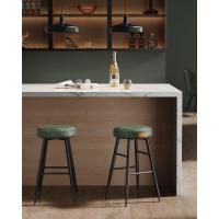 Juego de 2 Taburetes de Bar Taburetes de Cocina, Taburetes de Desayuno, Cuero Sintético con Costuras 76,2 cm de Alto, Silla Comedor, Fácil Montaje, Negro - details 46