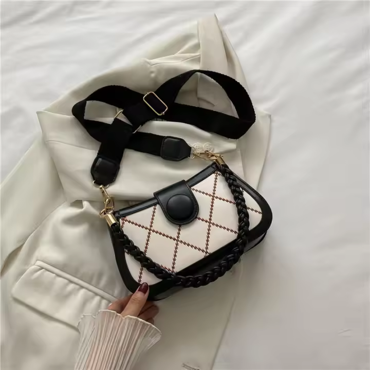 Versión coreana Bolso de celebridades de Internet para mujer Verano 2022 Nueva tendencia Moda Casual Ins Textura Bolso cruzado Bolso de un solo hombro para axila - 1