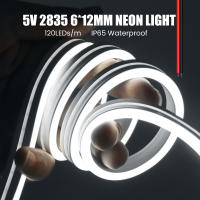 Tira de luces LED de neón de 5V de CC, señal de neón, cuerda de silicona impermeable, lámpara Flexible, 2 pines con cable de decoración del hogar, 3000k, 4000k - details 5