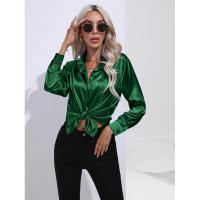 Camisa de satén para mujer, blusa de manga larga, nuevo estilo primavera/verano, ropa de mujer - details 80