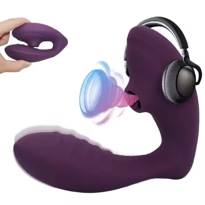 Embalaje privado SEXY 10 velocidades Vagina Sucking Vibrator Vibrating Sucker Oral Suction Clitoris Stimulator Juguete Sexual Erótico para el Bienestar Sexual - 1