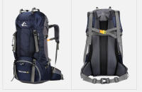 Mochila impermeable al aire libre para acampar, senderismo, trekking, viajes Molle, Nuevo para 2024, 60L - details 14