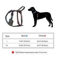 Arnés cuero genuino, arneses duraderos grandes, chaleco entrenamiento mascotas rehados con accesorios de Metal para perros - details 1