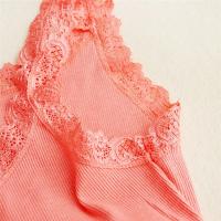 Tops negros, camiseta sin mangas de verano para mujer con Top de encaje, ropa interior roja, camisolas de encaje, ropa interior holgada, chaleco para mujer - details 21